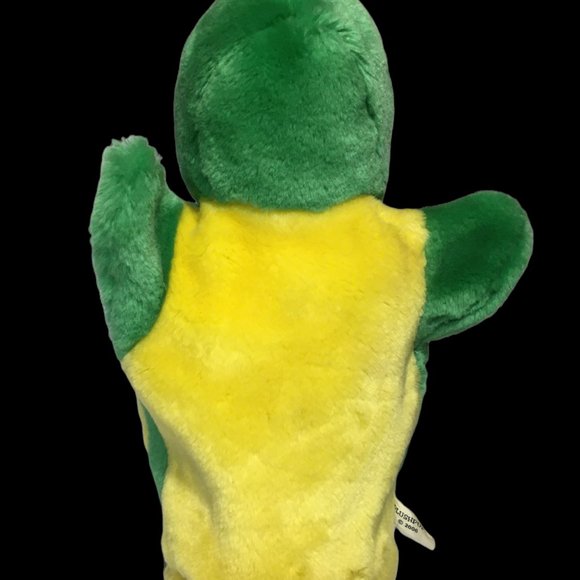 PLUSHPUPS 2006 Baby Turtle Puppet Plush Green Yellow Handpuppet 10" VHTF - RARE - Picture 2 of 10